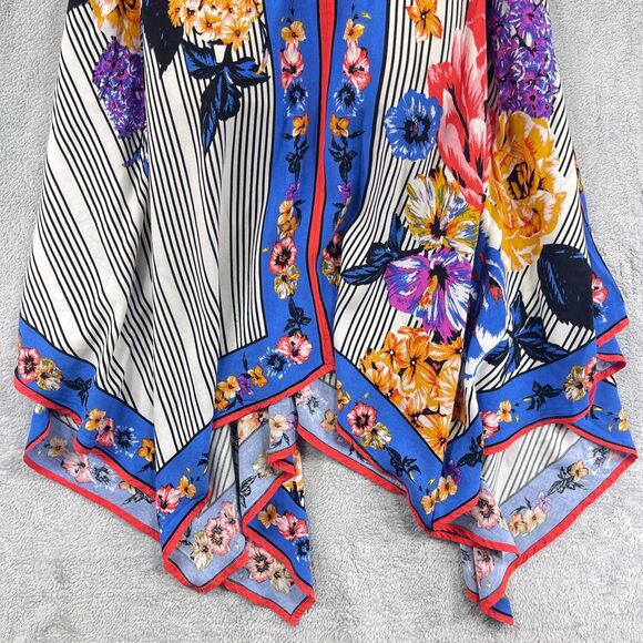 Flying Tomato Maxi Dress Womens Small Multi Floral Rayon Spaghetti Strap V Neck - Picture 6 of 13